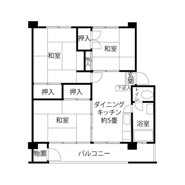 ＪＫＫ東京　松が谷住宅3-504の間取り