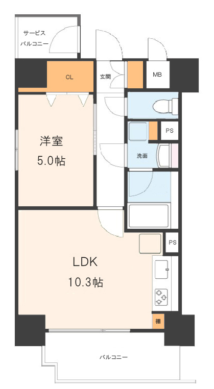 ウルバーノ イリス（urbano iris）の間取り