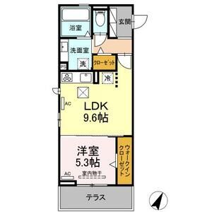 D-square牟呂町の間取り