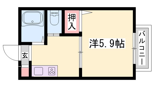 サンハイツふじの間取り