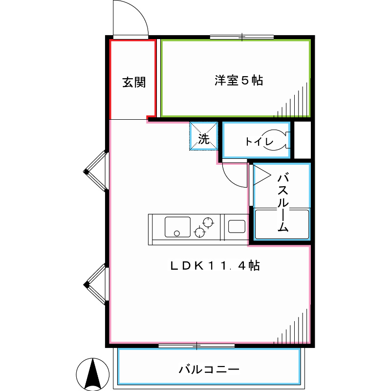 杉並区下井草のマンションの間取り