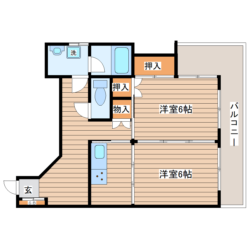 長町南たちばなビルの間取り