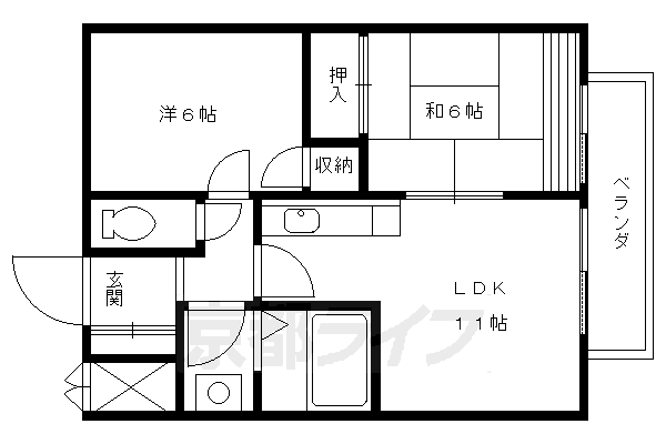 【第２メゾン　ミソノの間取り】