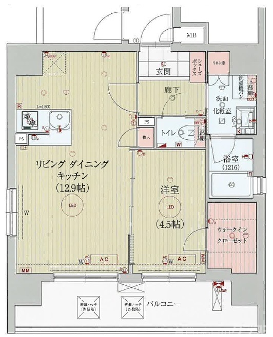 【ベラジオ雅び京都河原町の間取り】