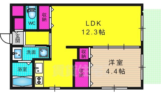 ティアレ長岡京の間取り