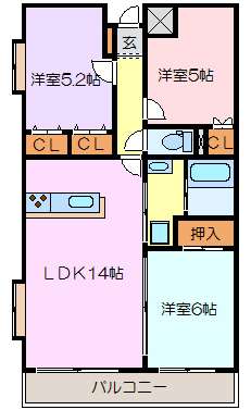 スカイマンションパークの間取り