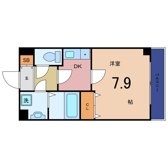 メッセージ大工大前の間取り