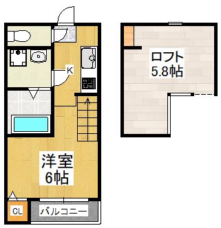 クレスト山科の間取り