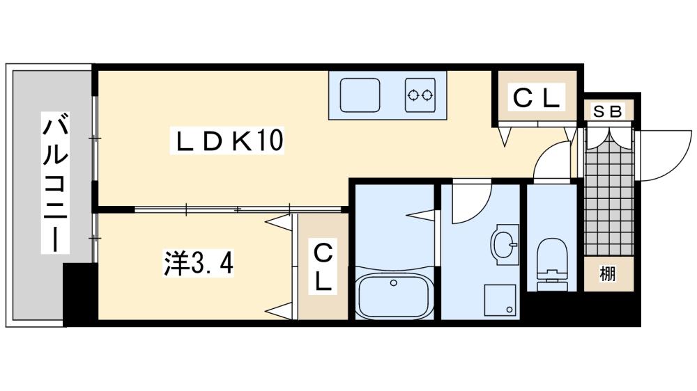 【ザ・レジデンス黒崎駅南の間取り】