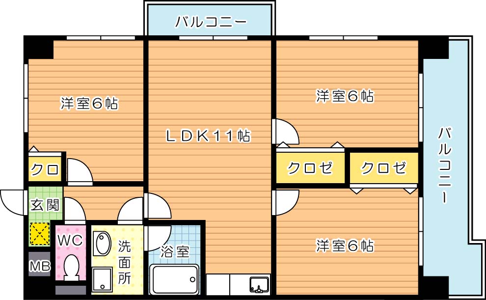 第４晴和ビルの間取り