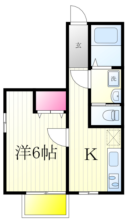 アパートメントK volVIの間取り