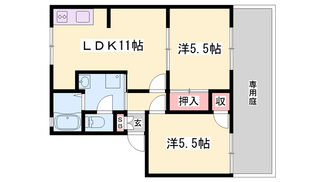 ガーデンベルベIの間取り