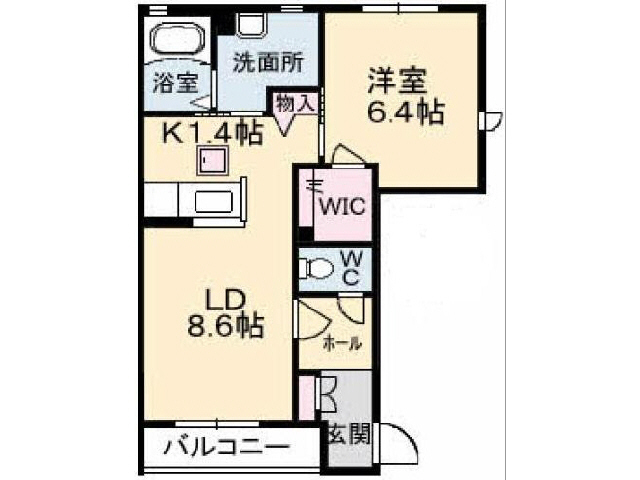 シャーメゾン中野開作Ｂ棟の間取り