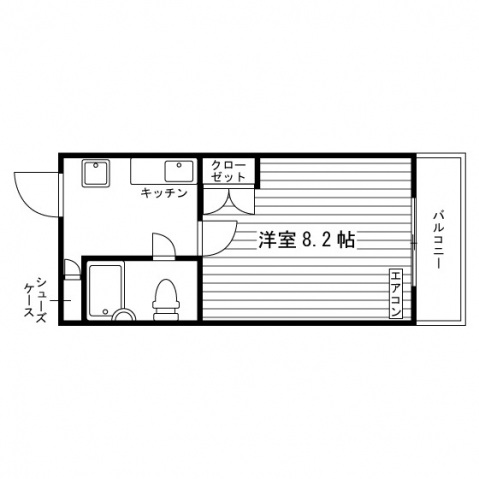 フラワー33の間取り