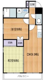 川崎市多摩区菅城下のマンションの間取り