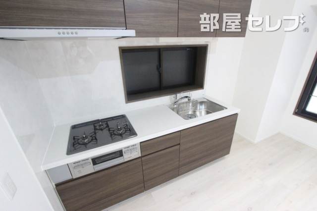 キッチン　２０２号室の写真になります。