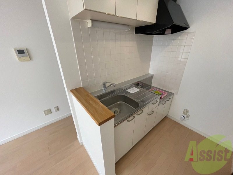 キッチン　洗い場が大きくて洗い物もしやすそうです。