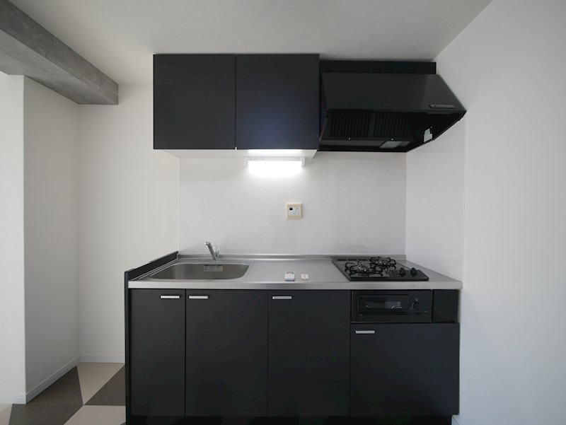 キッチン　システムキッチン（2口ガスコンロ・グリル付き）