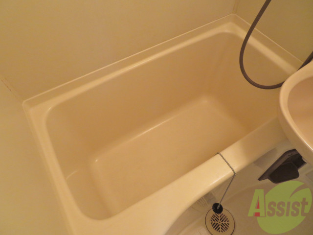 バス・シャワールーム　バスルームは狭すぎず、シャワーも浴びやすそうです。