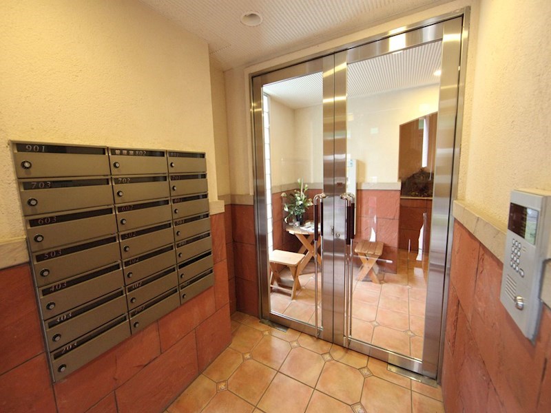 エントランス　エントランス　オートロック　防犯カメラ付