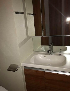 洗面設備　独立洗面台あり、毎朝おしゃれに忙しい女性の方におすすめです