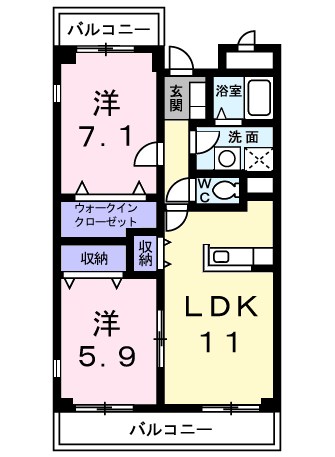 プラムガーデンの間取り写真