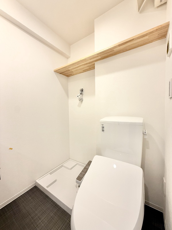 トイレ　水回りがまとまっているのでお掃除が楽