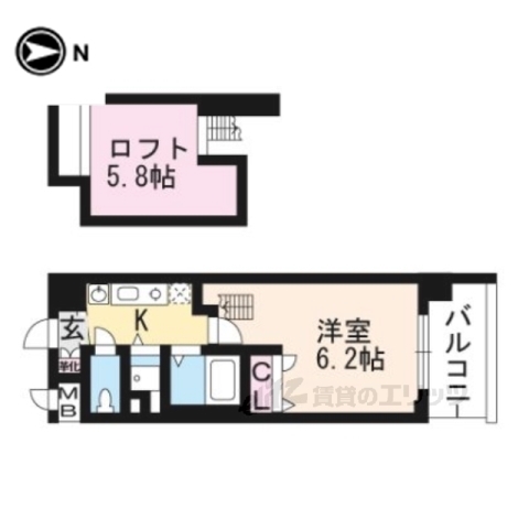 プレサンス京都修学院の間取り写真