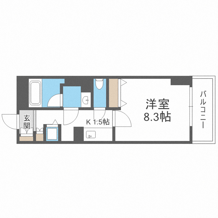 セントラル堺東の間取り写真
