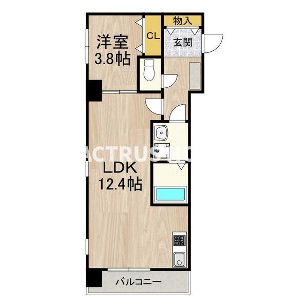 近鉄南大阪線 河堀口駅 徒歩7分 6階建 築16年の間取り写真