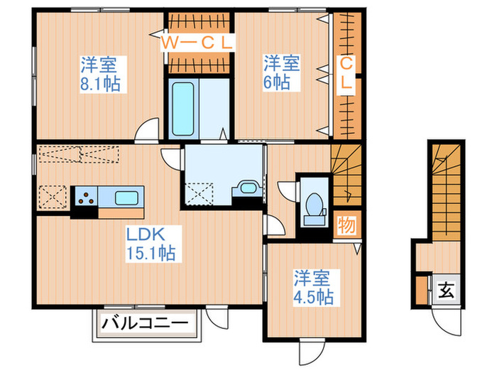 SSK+1の間取り写真
