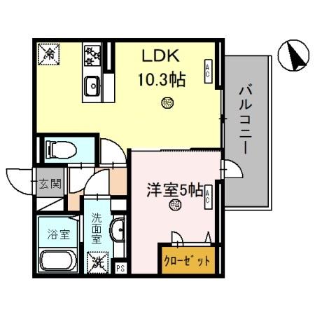 D’s駅南大路の間取り写真
