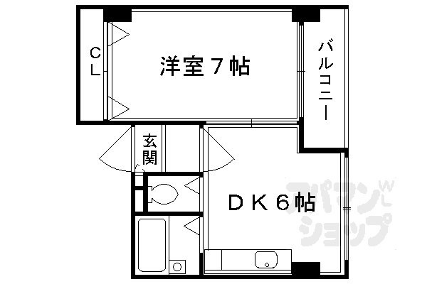 グリーンヒル鞍馬口の間取り写真