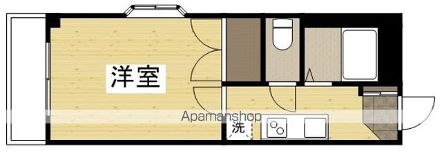 岡山電軌清輝橋線 清輝橋駅 徒歩19分 3階建 築33年の間取り写真