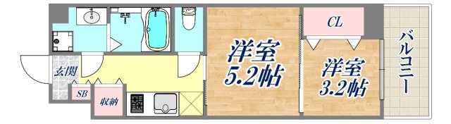NU武庫川駅前の間取り写真