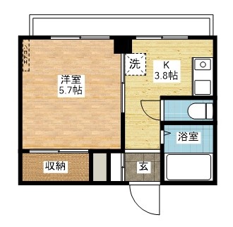 ツーエムビル勝山の間取り写真