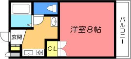 ＪＲ東海道本線 摂津富田駅 徒歩9分 3階建 築37年の間取り写真