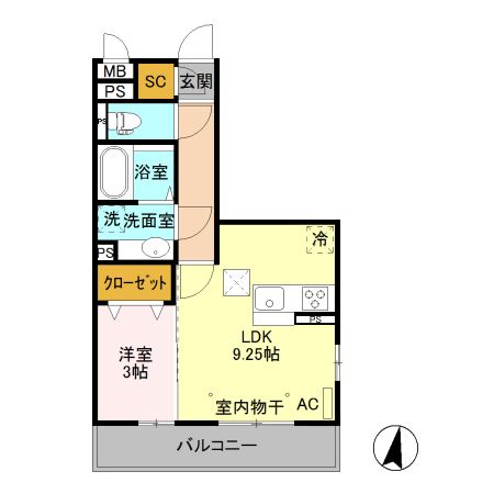 アロスネグロの間取り写真