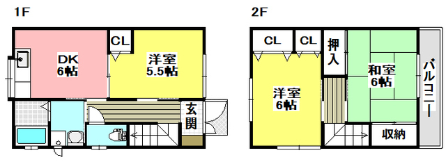 正雀3丁目戸建の間取り写真