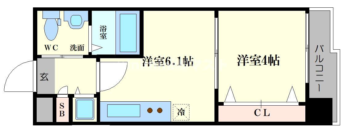 エステムコート難波IIIラグースの間取り写真