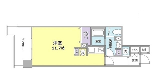 京急本線 京急蒲田駅 徒歩12分 6階建 築24年の間取り写真
