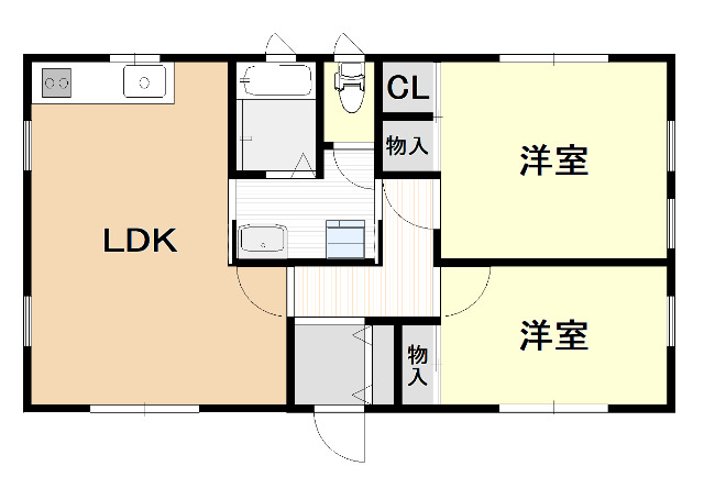 氷川西住宅B棟の間取り写真