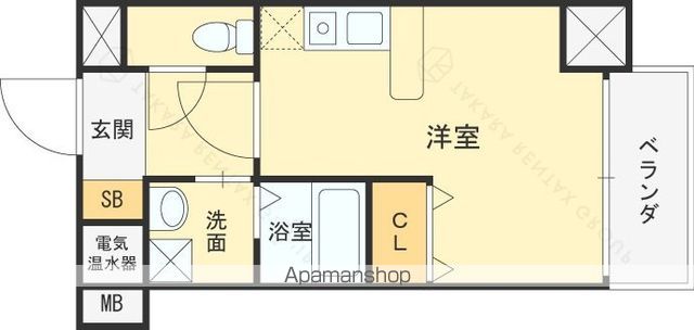ＪＲ東海道本線 さくら夙川駅 徒歩6分 10階建 築21年の間取り写真