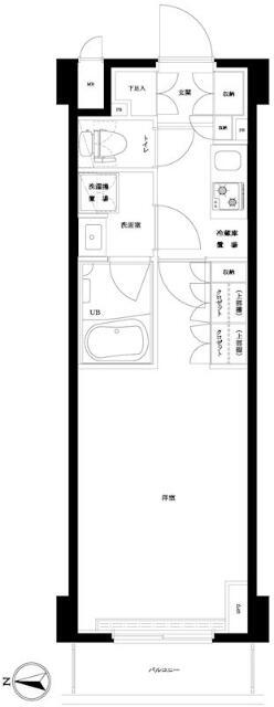 都営新宿線 大島駅 徒歩5分 8階建 築9年の間取り写真