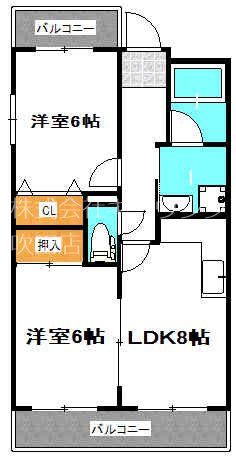 アローハイツの間取り写真