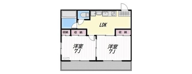 都営三田線 春日駅 徒歩4分 4階建 築46年の間取り写真