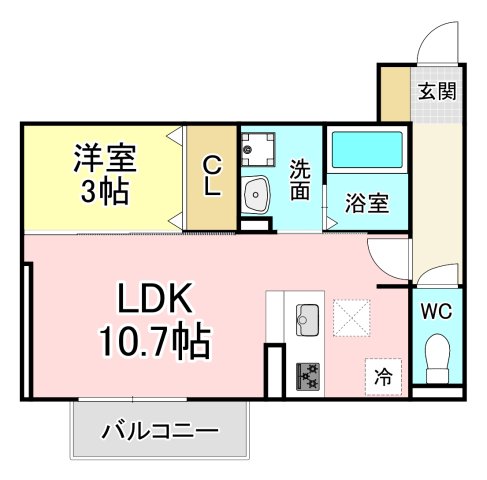 喜宝 Ichinoseの間取り写真