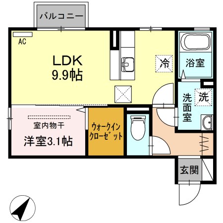 ラ・ランド上新栄の間取り写真