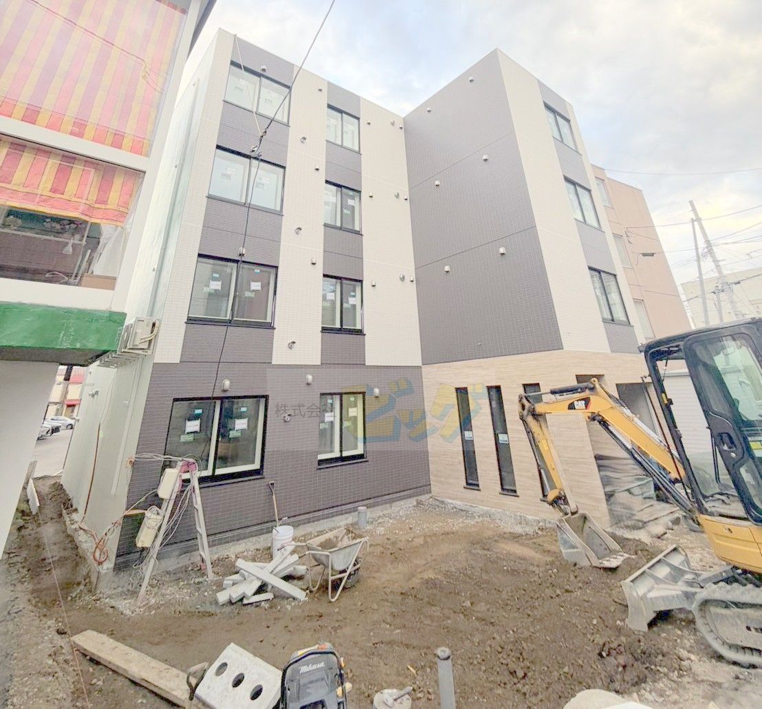 建物外観　都市ガス完備の人気のデザイナーズマンションです♪
