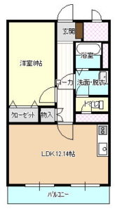 メゾン・コンフォートIIの間取り